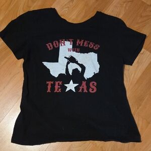 Women's Black Texas Graphic Tee